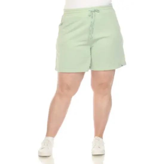 Plus Size Super Soft Drawstring Waistband Sweat Short image {6}