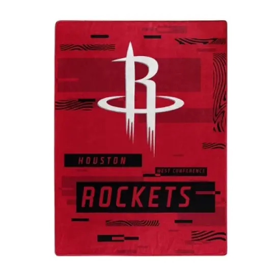 NBA Houston Rockets Digitized 60 x 80 Raschel Throw Blanket image {3}