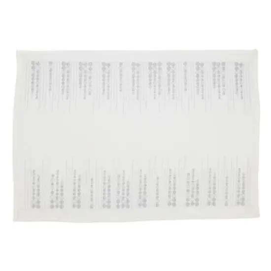 Saro Lifestyle Festive Embroidered Dots Placemat (Set of 4) image {4}