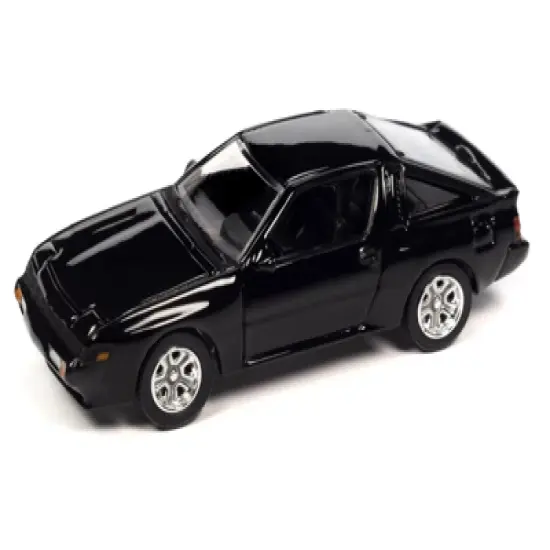 1987 Mitsubishi Starion Serbia Black "Modern Muscle" Limited Edition 1/64 Diecast Model Car by Auto World image {1}