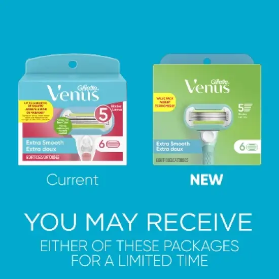 Venus Extra Smooth Women's Razor Blade Refills - 6ct image {1}