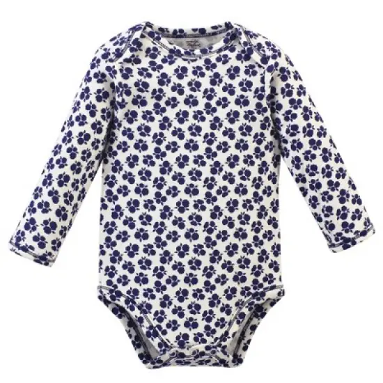 Touched by Nature Baby Girl Organic Cotton Long-Sleeve Bodysuits 5pk, Blossom image {3}