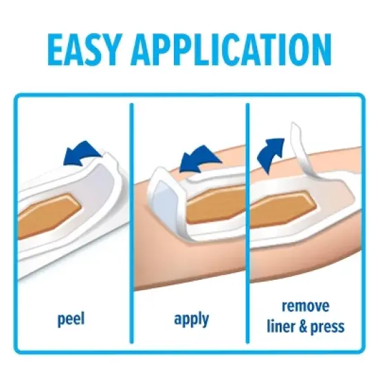 Nexcare Waterproof Bandages Knee and Elbow, Clear, 2 3/8 in x 3 1/2 in, 8 ct. image {4}