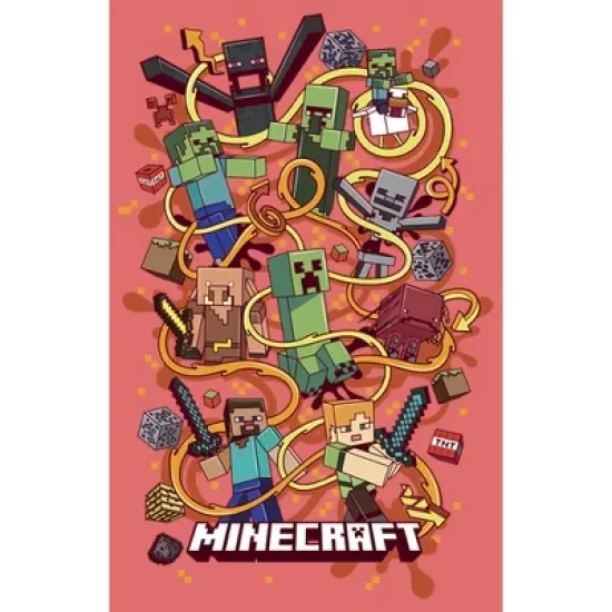 Boy's Minecraft Group Shot Performance Tee image {1}
