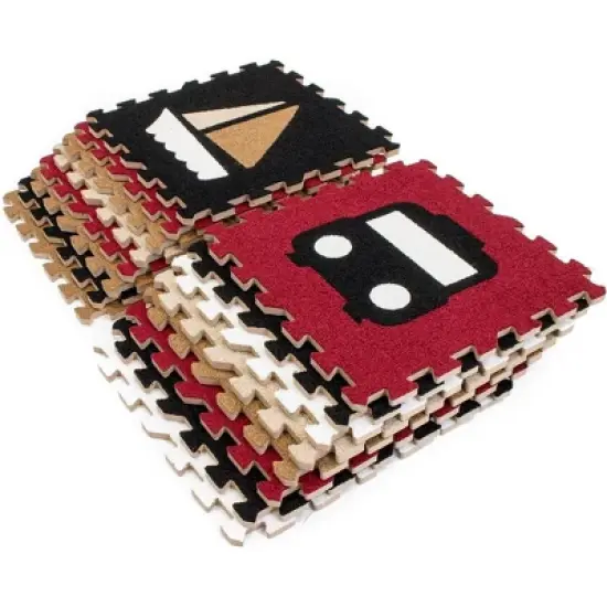 Sorbus Interlocking Puzzle Mat Carpet (16 Pieces) image {6}