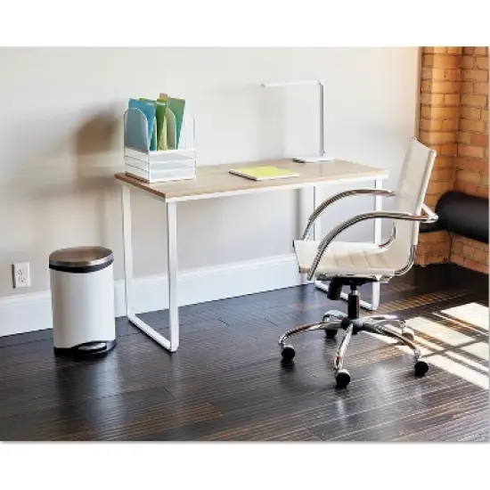 Safco Onyx Mesh Desk Organizer with Five Vertical and Three Horizontal Sections, Letter Size Files, 11.5" x 9.5" x 13", White image {1}