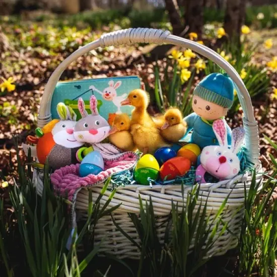 HABA Cuddly Bunny Hops Snuggly Lovey Baby Blankie image {8}