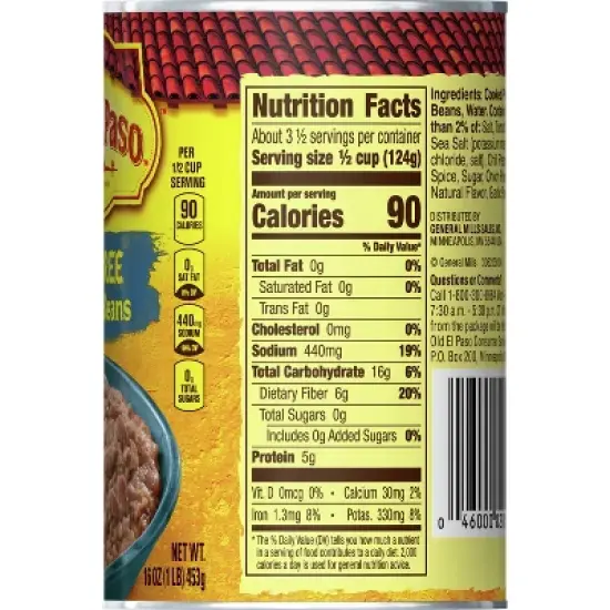 Old El Paso Fat Free Refried Beans - 16oz image {7}