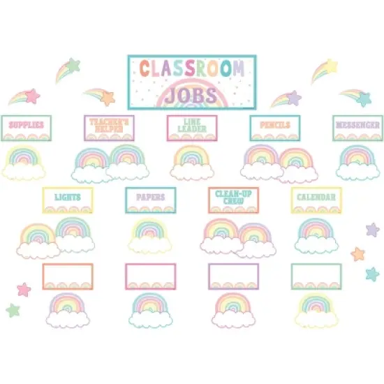 Teacher Created Resources&reg; Pastel Pop Classroom Jobs Mini Bulletin Board Set image {1}