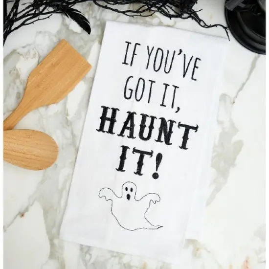C&F Home If You've Got It, Haunt It Halloween Flour Sack Cotton Kitchen Towel image {2}