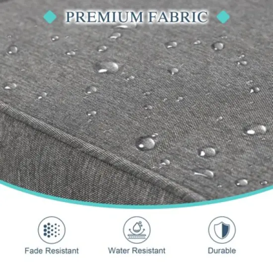 Aoodor Outdoor Aluminum Patio Furniture Sofa,  All-Weather Metal Outdoor Sofa Chairs with Washable Thick Cushion for Garden, Patio, Balcony and Proch image {9}