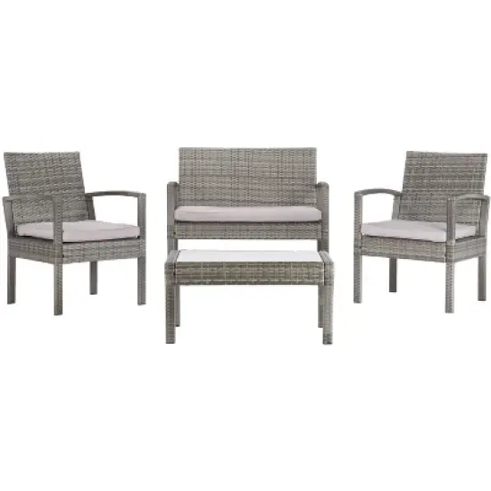 Bassey 4 Piece Living Set - Indoor/Outdoor - PAT7507 - Safavieh image {11}