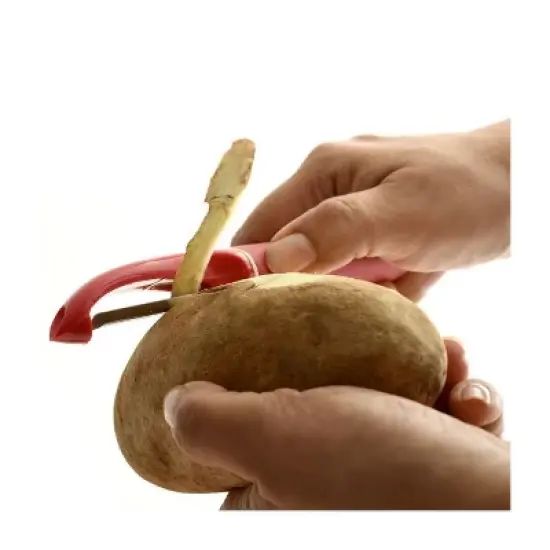 Norpro Grip-EZ Vegetable Peeler, 7.25-Inch, Red image {1}