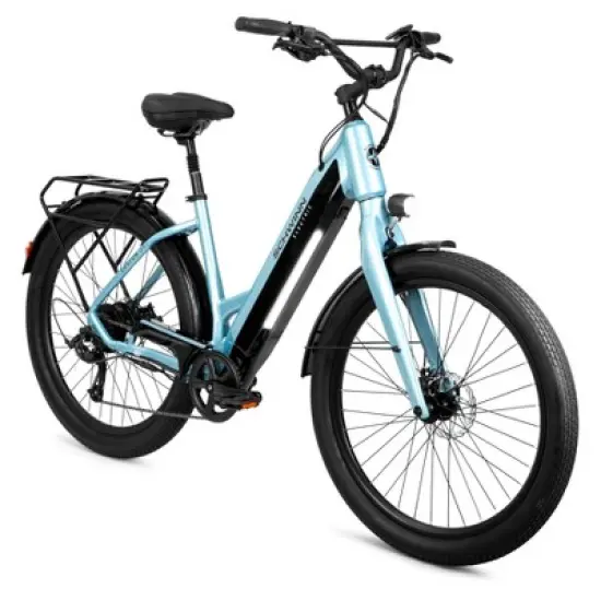 Schwinn Adult Coston DX 27.5" Step Through Hybrid Electric Bike image {1}