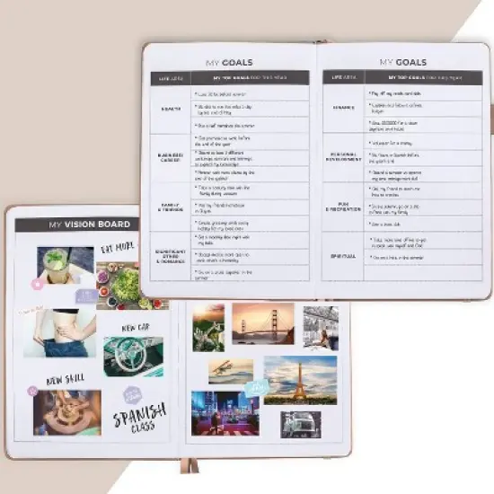 Undated Planner Weekly 8.25"x5.75" Rose Gold - Clever Fox image {4}