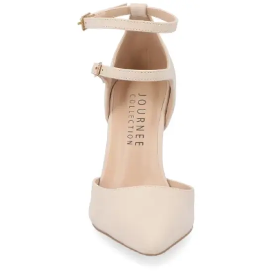 Journee Collection Womens Lilyann Multi Strap Stiletto Pointed Toe Pumps image {5}