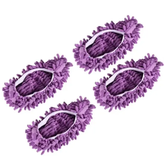 Unique Bargains Washable Cleaning Shoes Cover Multifunction Chenille Duster 4 Pcs image {8}
