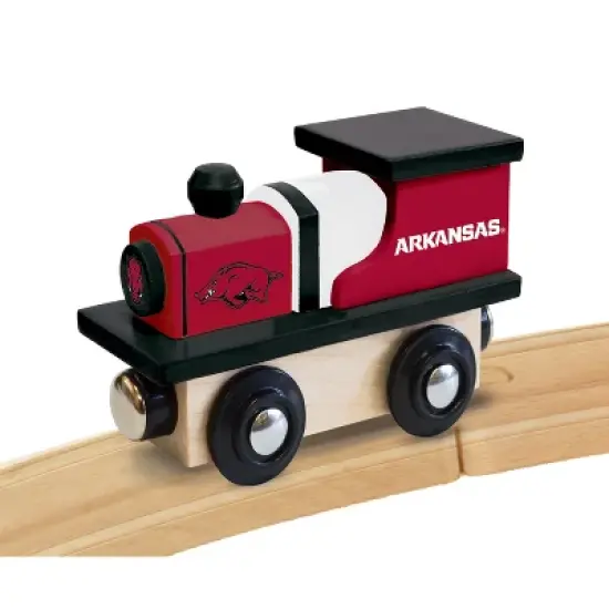 MasterPieces Officially Licensed NCAA Arkansas Razorbacks Wooden Toy Train Engine For Kids image {5}