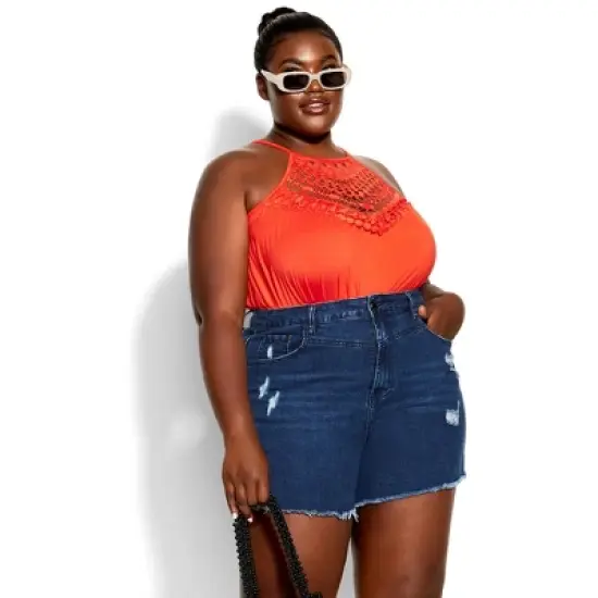 Women's Plus Size Island Crochet Top - tigerlily | CITY CHIC image {3}