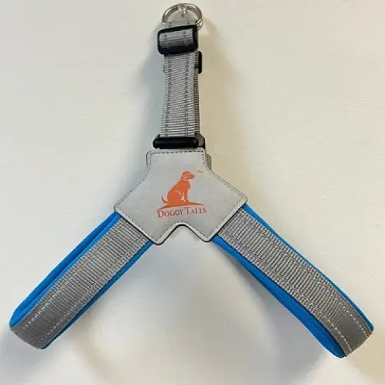 Doggy Tales Step In V Harness Blue image {4}