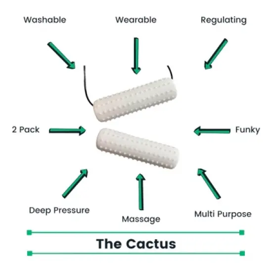 Chewigem Chewable Cactus, Khaki, Set of 2 image {2}