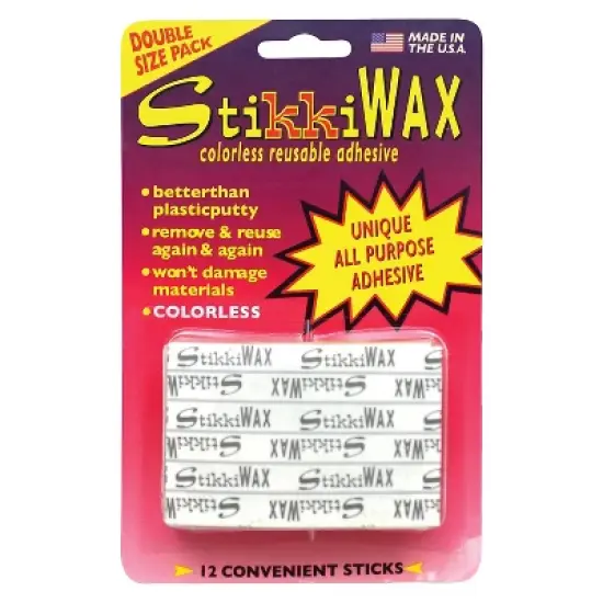 StikkiWorks Reusable Adhesive StikkiWAX 12/Pack (STK02010) image {1}