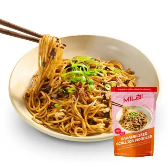 MiLa Frozen Caramelized Scallion Oil Noodle - 5.68oz image {3}