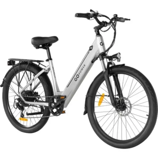 GoPowerBike GoVelo Electric Bike for Adults &ndash; 500W Motor, Removable Battery, 26&rdquo; Tires, 20 MPH Top Speed, 50+ Mile Range image {4}