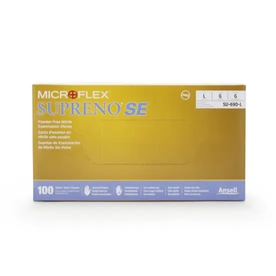 Nitrile SE Supreno Exam Glove Blue Textured Fingertips image {1}