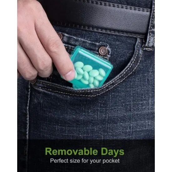 Sukuos Small Pill Box 3pcs, Cute Travel Pill Case Portable Pocket Purse image {2}