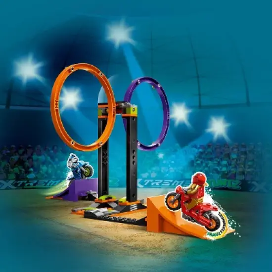 LEGO City Stuntz Spinning Stunt Challenge Toy Bike Set 60360 image {3}