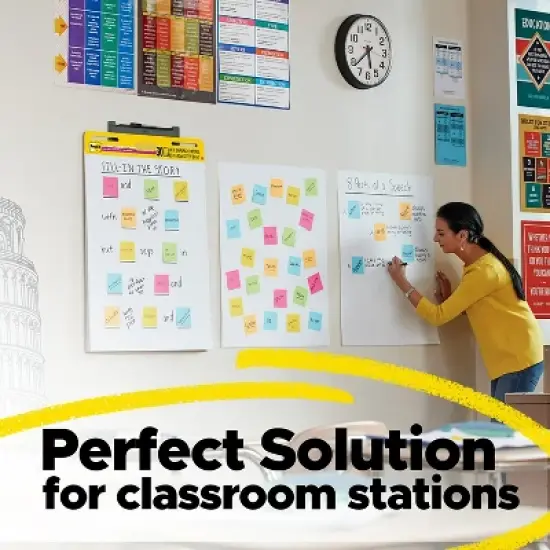 Post-it Super Sticky Wall Easel Pad 25" x 30" Lined 30 Sheets/Pad 6 Pads/Pack (561WL-VAD-6PK) image {7}