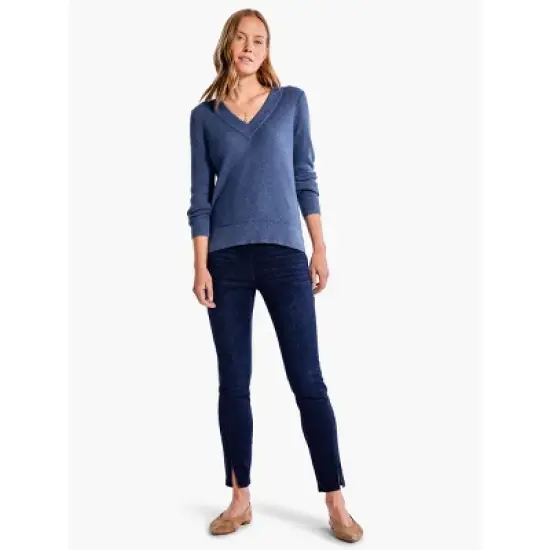 NIC + ZOE Waffle Stitch V-Neck Sweater image {7}