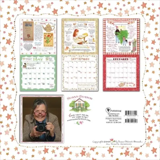 TF Publishing 2024 Wall Calendar 12"x12" Susan Branch image {4}