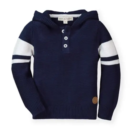 Hope & Henry Boys' Hooded Pullover Sweater, Infant image {12}