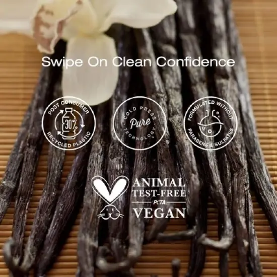 Raw Sugar Simply Deo Solid Deodorant - Vanilla Bean + Charcoal - 2.7oz image {3}