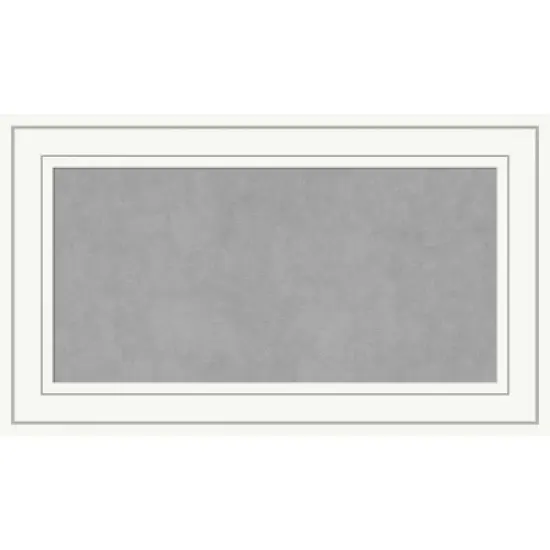 Amanti Art Craftsman White Wood Framed Magnetic Board image {5}