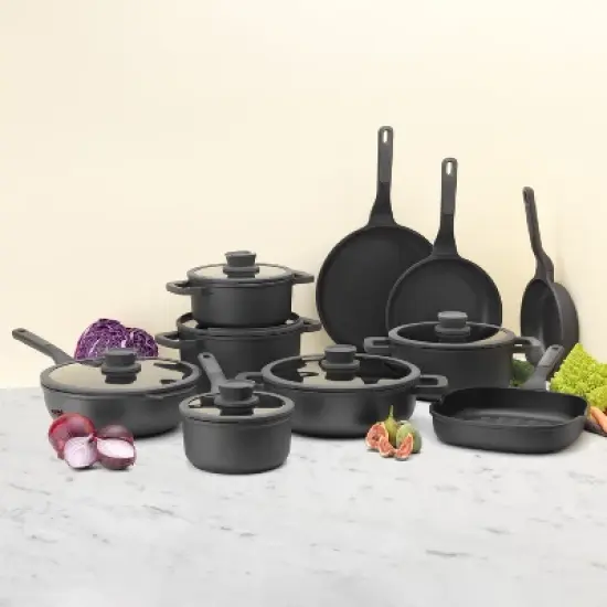 BergHOFF Stone Non-stick Wok Pan, Gray image {9}