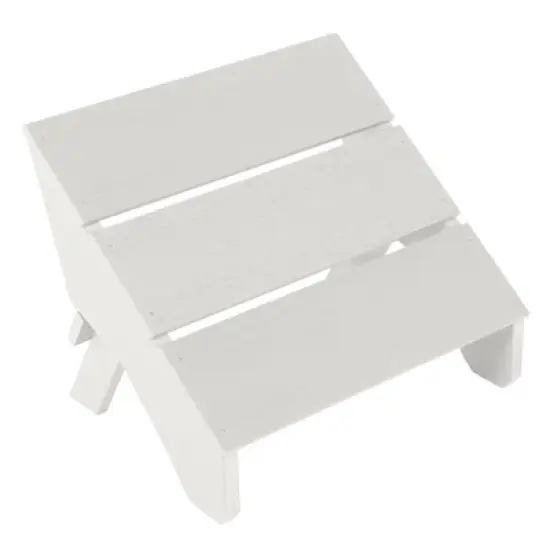 Italica Modern Folding Ottoman - White - highwood image {7}