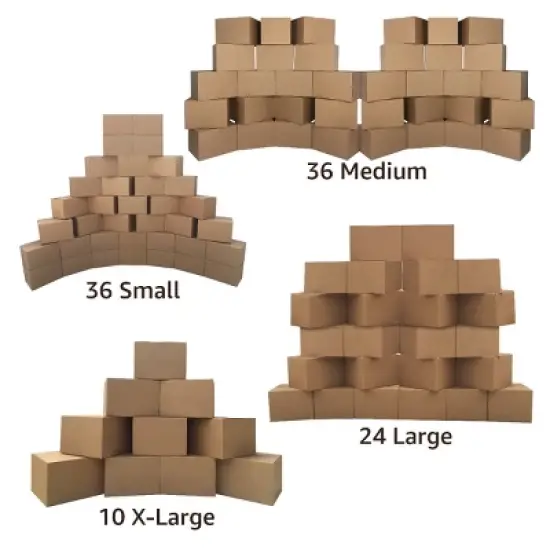 UBMOVE 8 Room Basic Moving Kit 106 Boxes & Packing Supplies image {5}