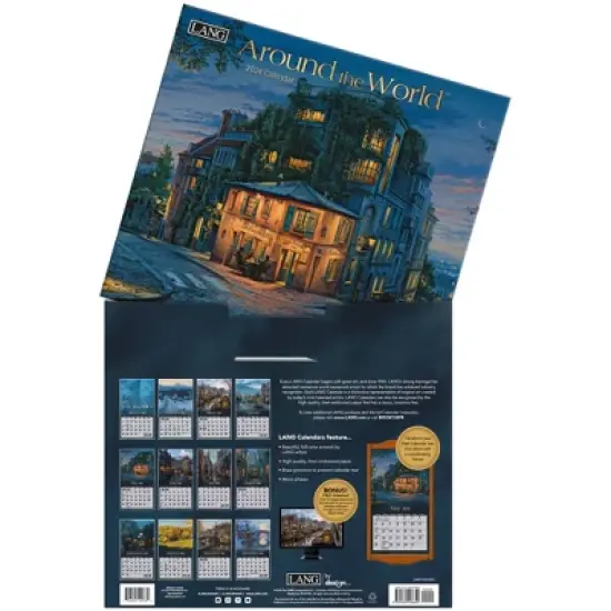 Lang 2024 Wall Calendar 24"x12" Around the World image {3}