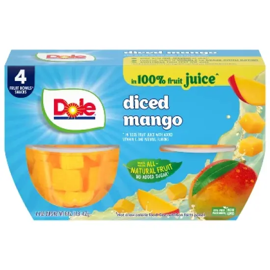 Dole Mangos in Juice Fruit Cups - 4oz/4ct image {7}