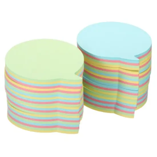 Unique Bargains Cute Colorful Bubble Shape Sticky Notes 100 Sheets/Pad image {6}