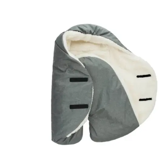 7AM Enfant Nido Cloud Blanket Wrap - Heather Gray - Small image {2}