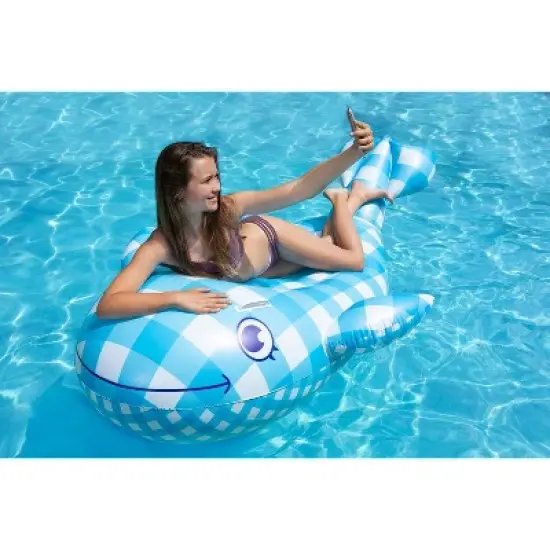 Poolmaster Willy The Whale Swimming Pool Float Rider image {5}