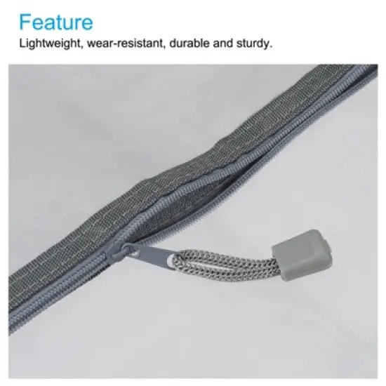 Unique Bargains Nylon Mesh Zipper Pencil Case Storage Pockets 6 Pcs image {3}