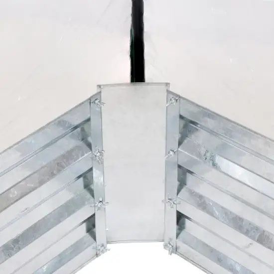 Sunnydaze Steel Raised Garden Bed with PVC Greenhouse Cover - Clear image {4}