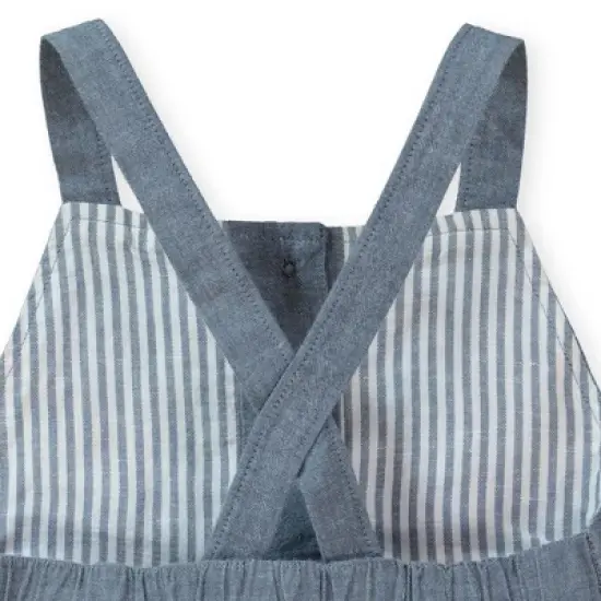 Hope & Henry Girls' Button Front Overall, Infant image {5}