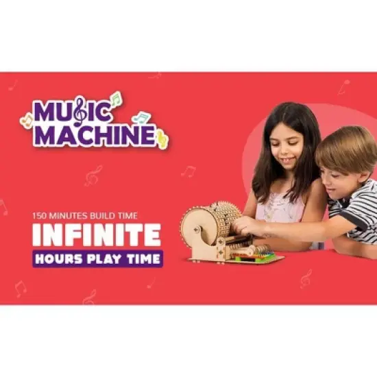 Smartivity Music Machine STEM Toy: Creative Engineering Set for Kids, Includes 237 MDF Pieces for Fine Motor Skills image {9}