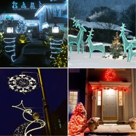 Ainfox 100 FT Waterproof Led Strip Lights Colorful image {4}